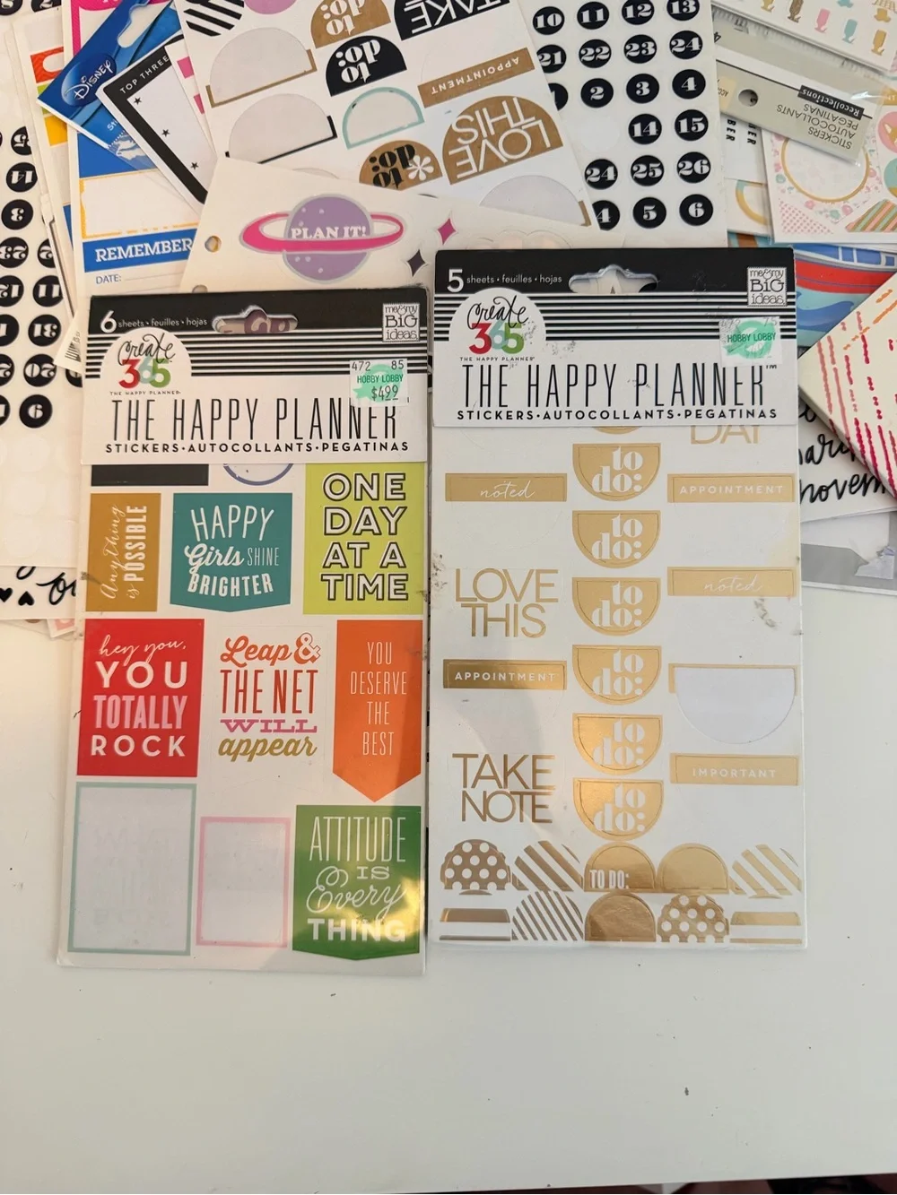 The Happy Planner Multicolor Sticker Pack Assorted Pastel & Bright Designs 1000+